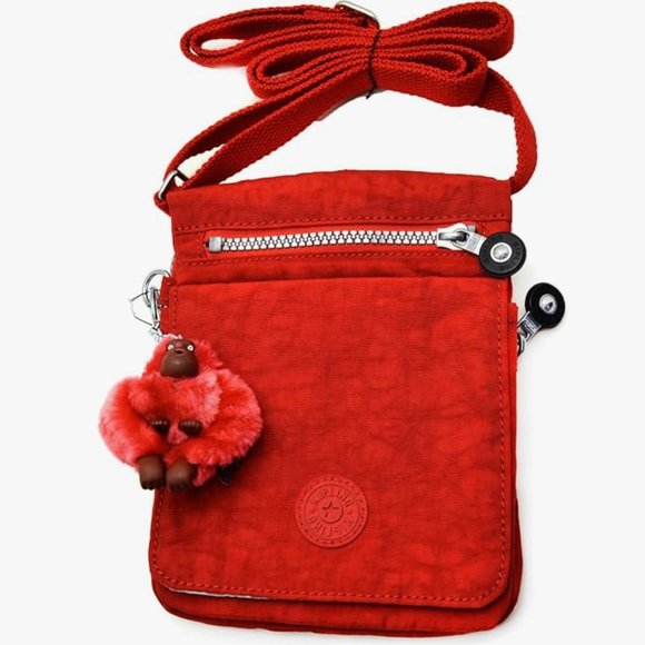 Kipling Crossbody Bag, New Eldorado, Red - Picture 1 of 7